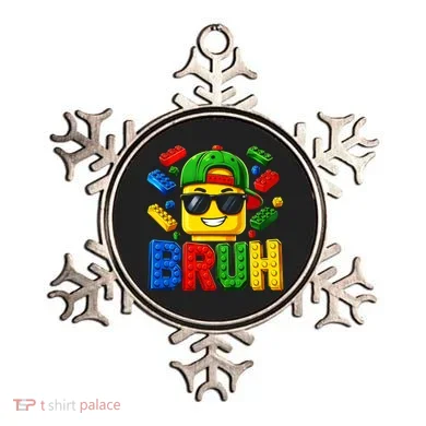 Bruh Master Builder Birthday Boy Building Blocks Ornament