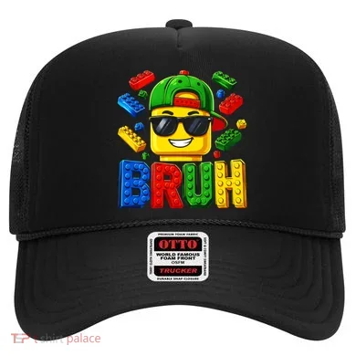 Bruh Master Builder Birthday Boy Building Blocks Hat