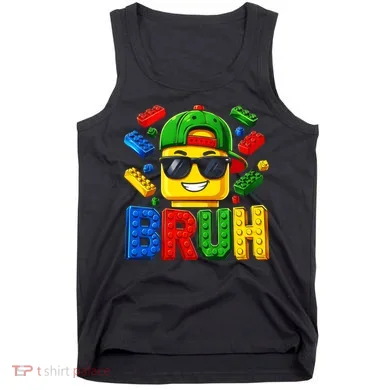 Bruh Master Builder Birthday Boy Building Blocks Tank Top