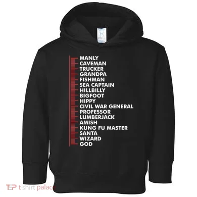Beard Measuring Toddler Hoodie