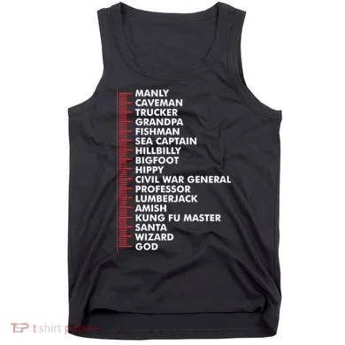 Beard Measuring Tank Top