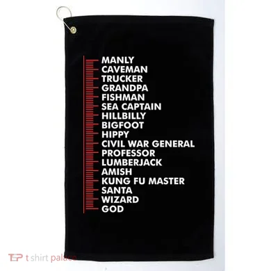 Beard Measuring Golf Towel