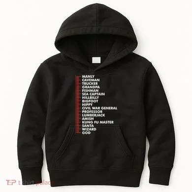 Beard Measuring Kids Hoodie