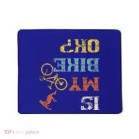 Bmx Mountain Biking Dirt Race Retro Biker Is My Bike Ok Gift Mousepad thumb 0