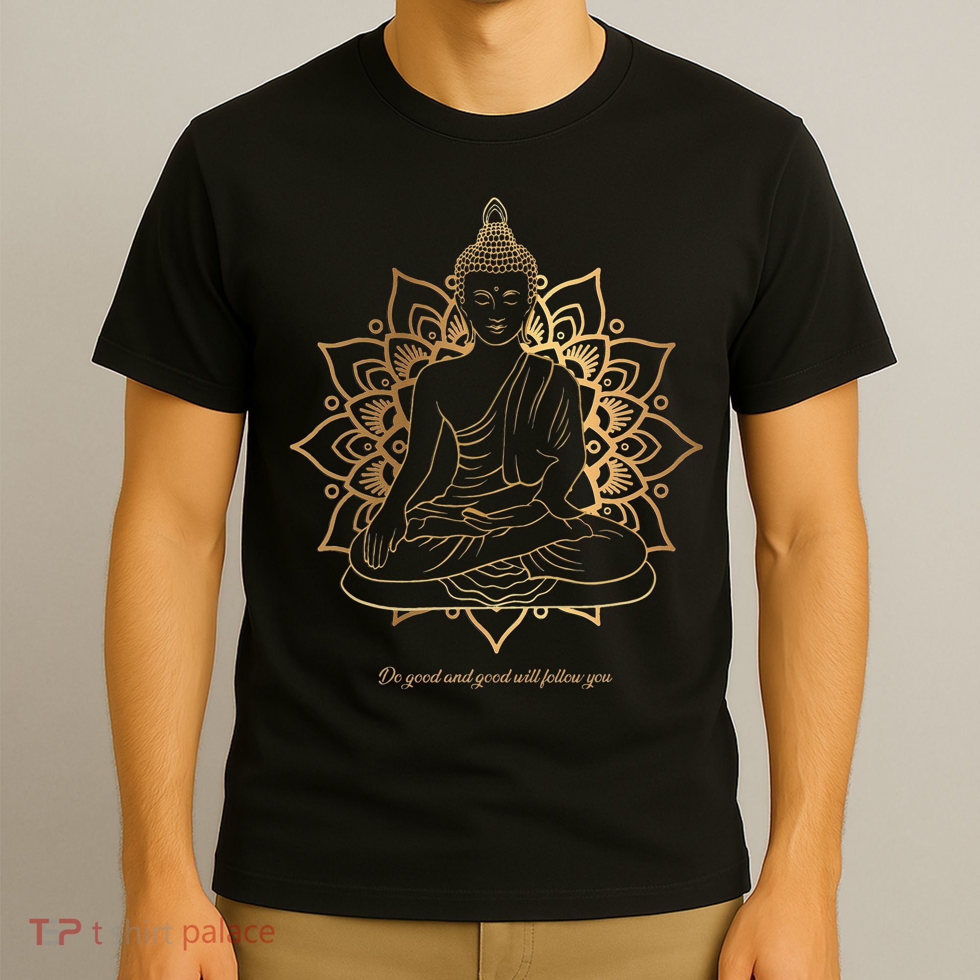 Buddha Mandala Buddhist Mindfulness Buddhism Spiritual T-Shirt