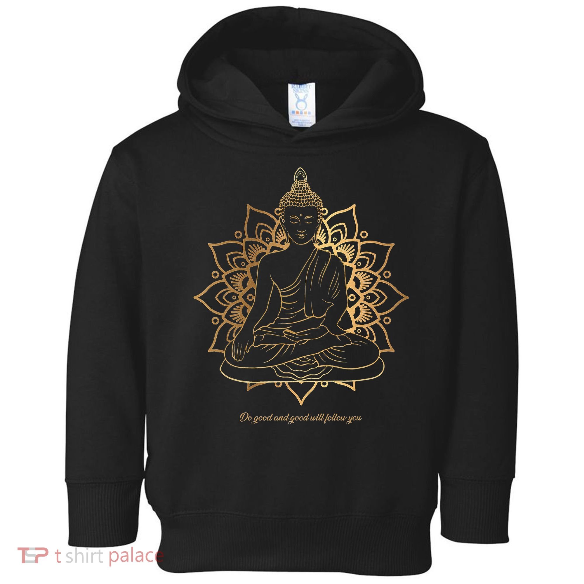 Buddha Mandala Buddhist Mindfulness Buddhism Spiritual Toddler Hoodie