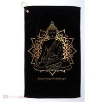 Buddha Mandala Buddhist Mindfulness Buddhism Spiritual Golf Towel thumb 0