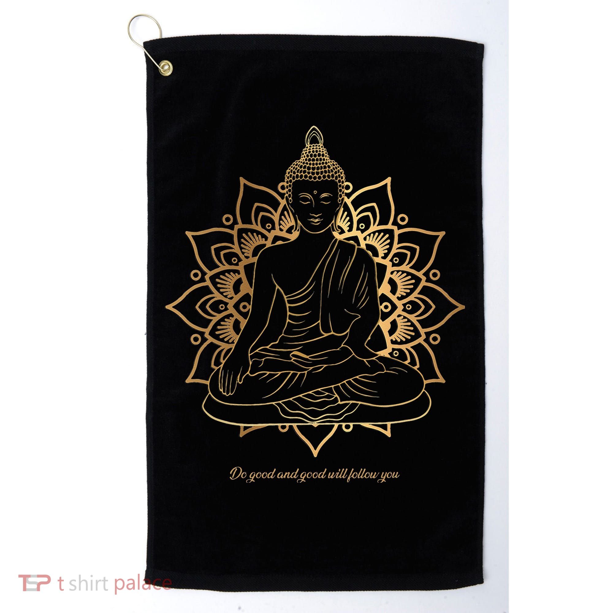 Buddha Mandala Buddhist Mindfulness Buddhism Spiritual Golf Towel