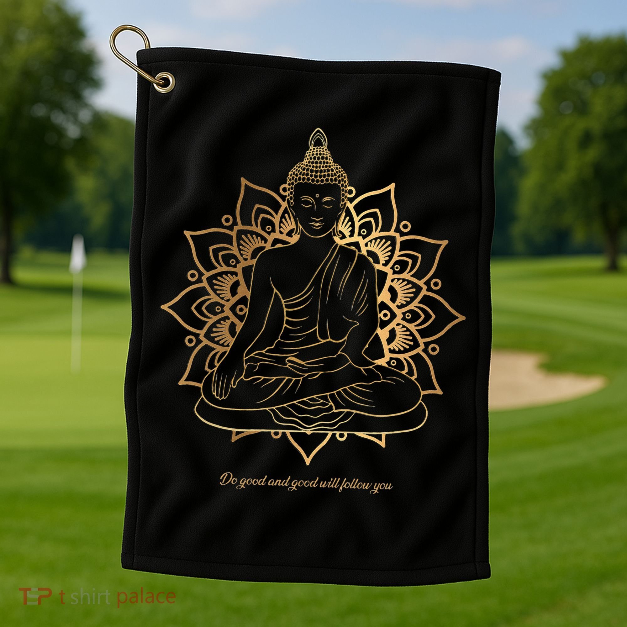 Buddha Mandala Buddhist Mindfulness Buddhism Spiritual Golf Towel