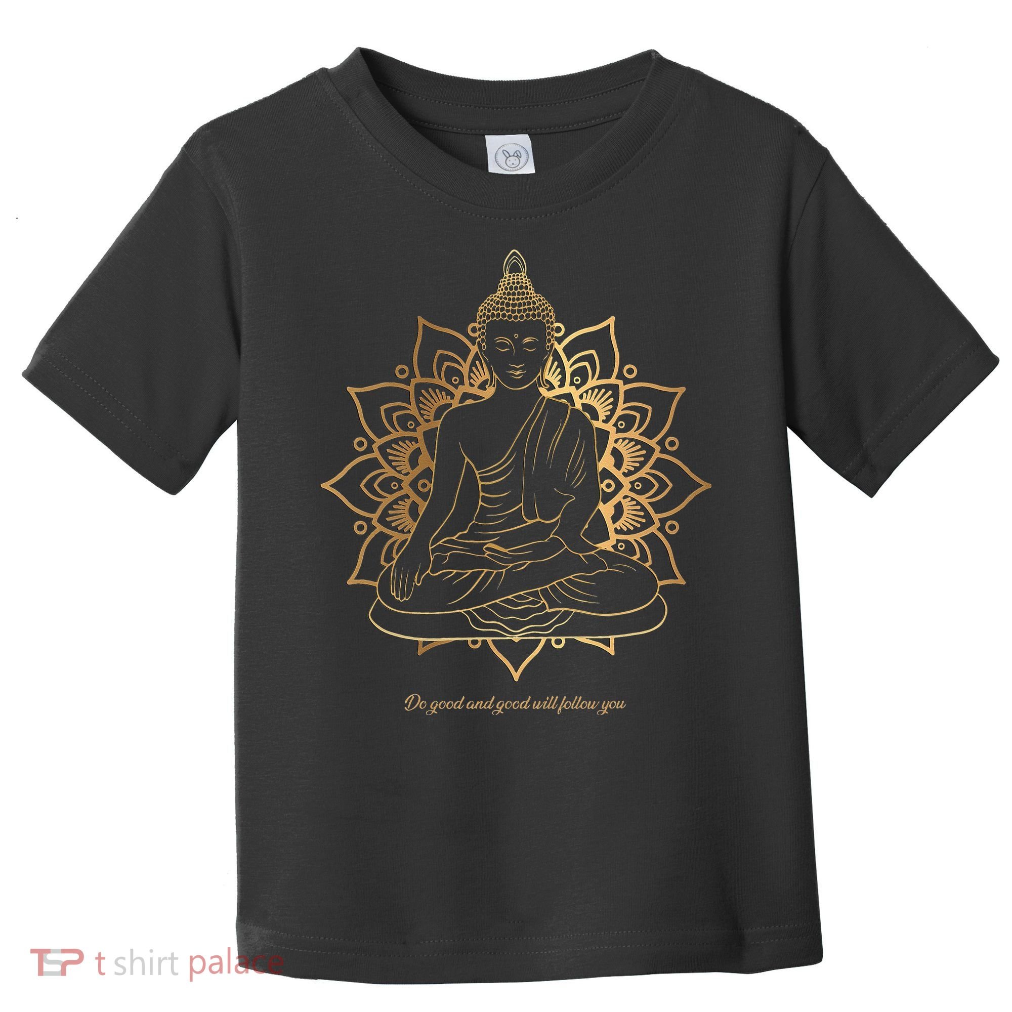 Buddha Mandala Buddhist Mindfulness Buddhism Spiritual Toddler T-Shirt
