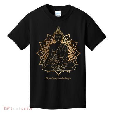 Buddha Mandala Buddhist Mindfulness Buddhism Spiritual Kids T-Shirt
