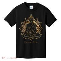 Buddha Mandala Buddhist Mindfulness Buddhism Spiritual Kids T-Shirt thumb 0