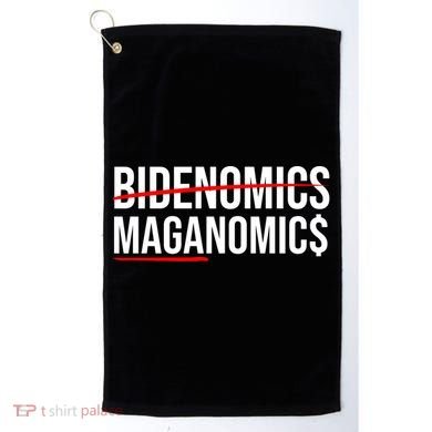 Bidenomics Maganomics Golf Towel