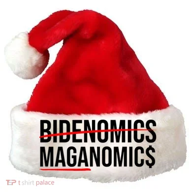 Bidenomics Maganomics Santa Hat