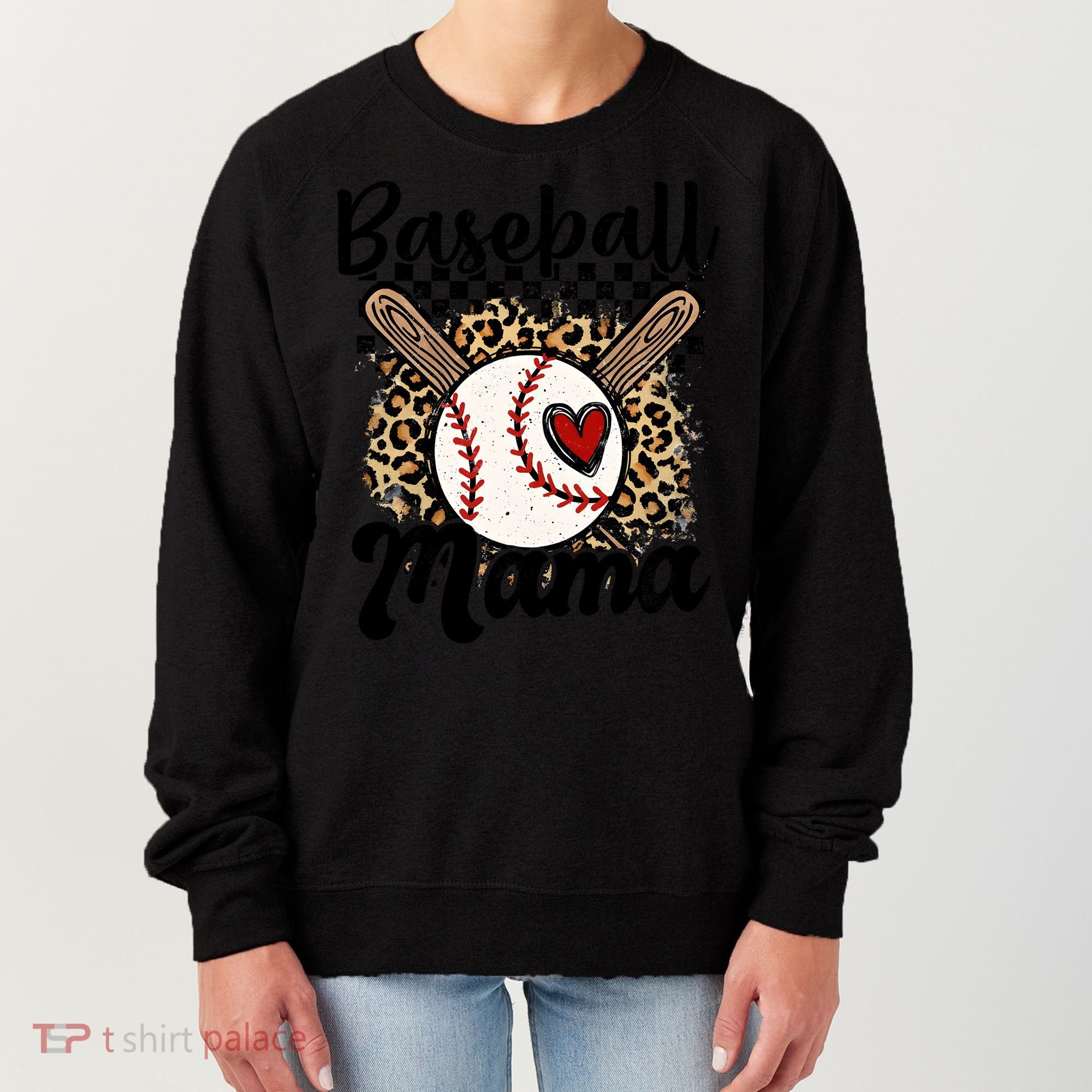Baseball Mama Baseball Mom Family Funny Women's Sweatshirt