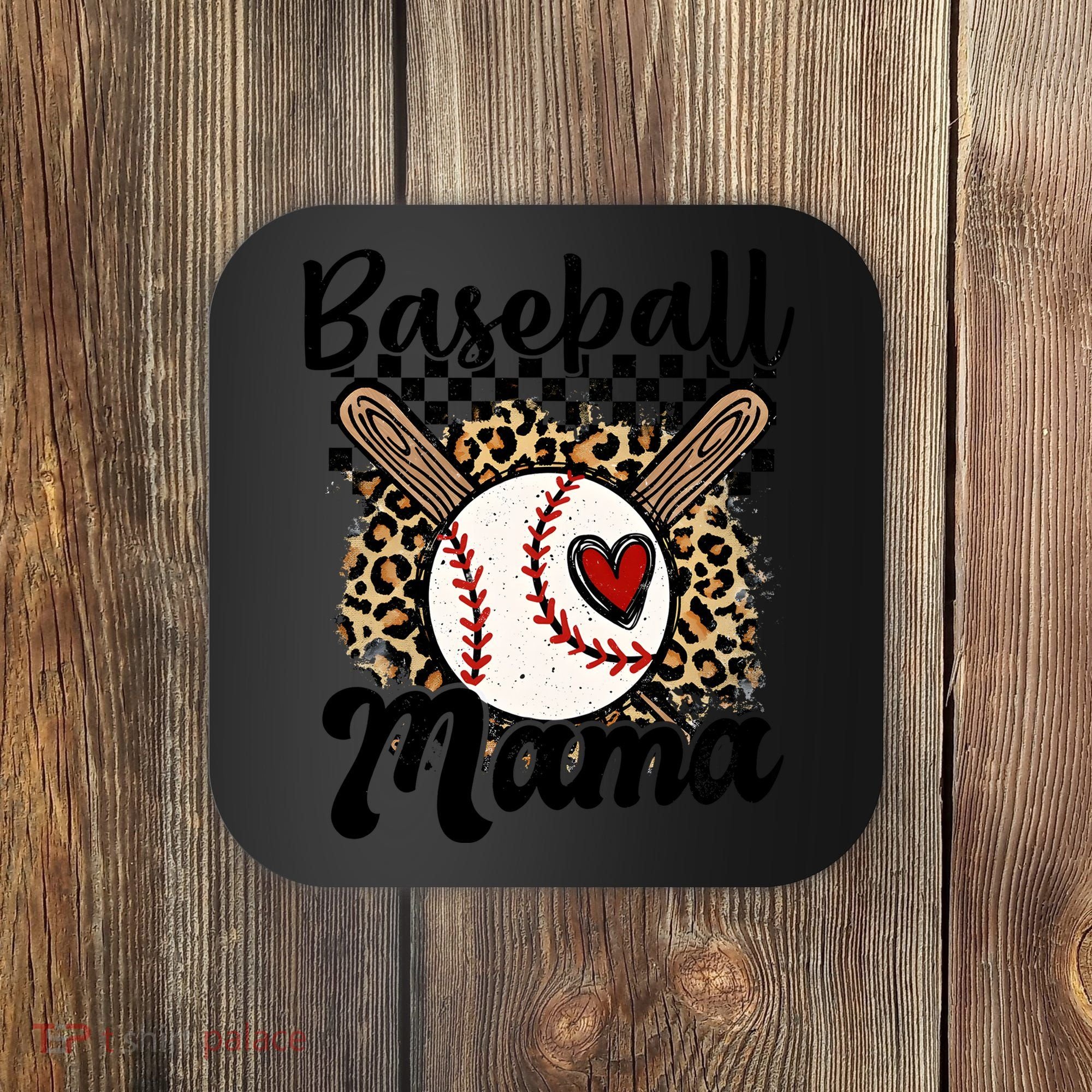 Baseball Mama Baseball Mom Family Funny Coaster