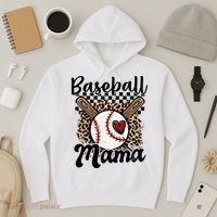 Baseball Mama Baseball Mom Family Funny Hoodie thumb 3