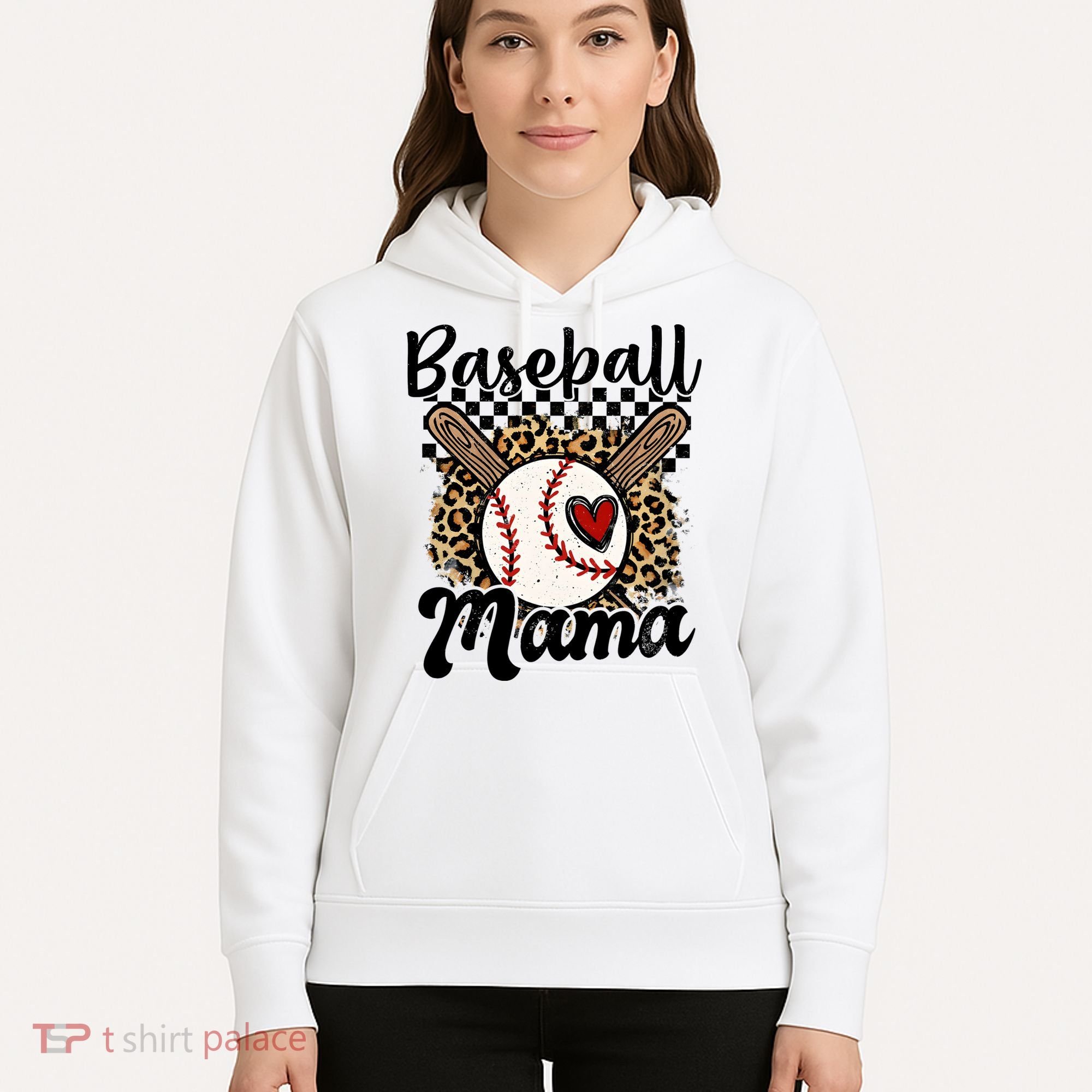 Baseball Mama Baseball Mom Family Funny Hoodie