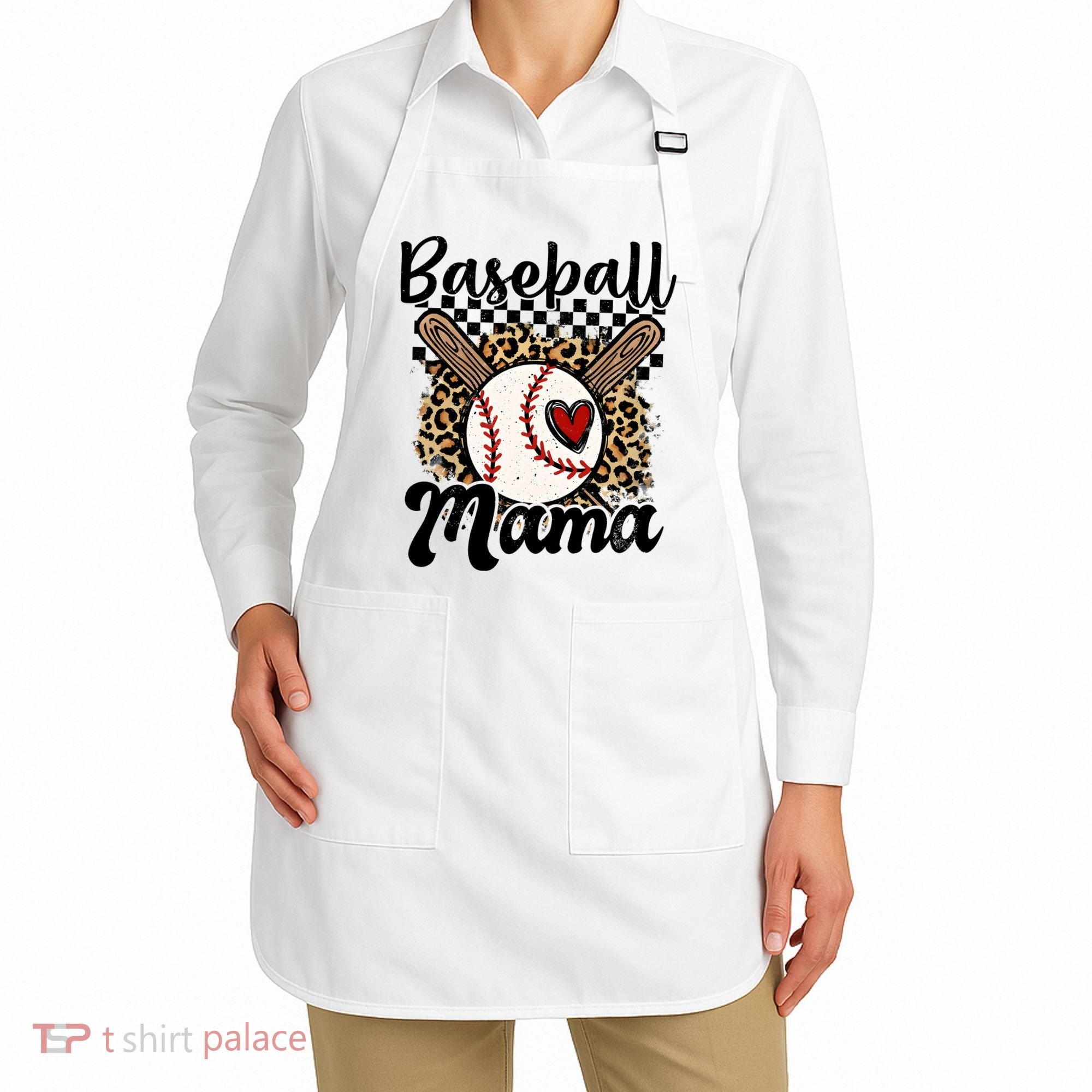 Baseball Mama Baseball Mom Family Funny Apron