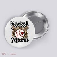 Baseball Mama Baseball Mom Family Funny Button thumb 0