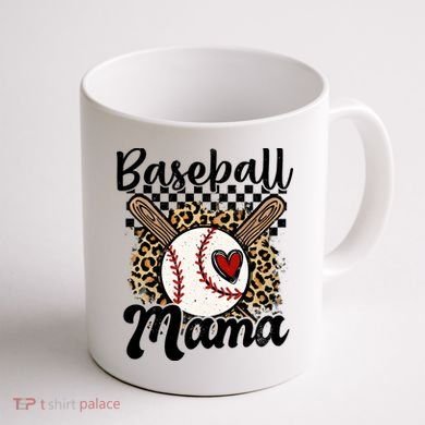Baseball Mama Baseball Mom Family Funny Coffee Mug back