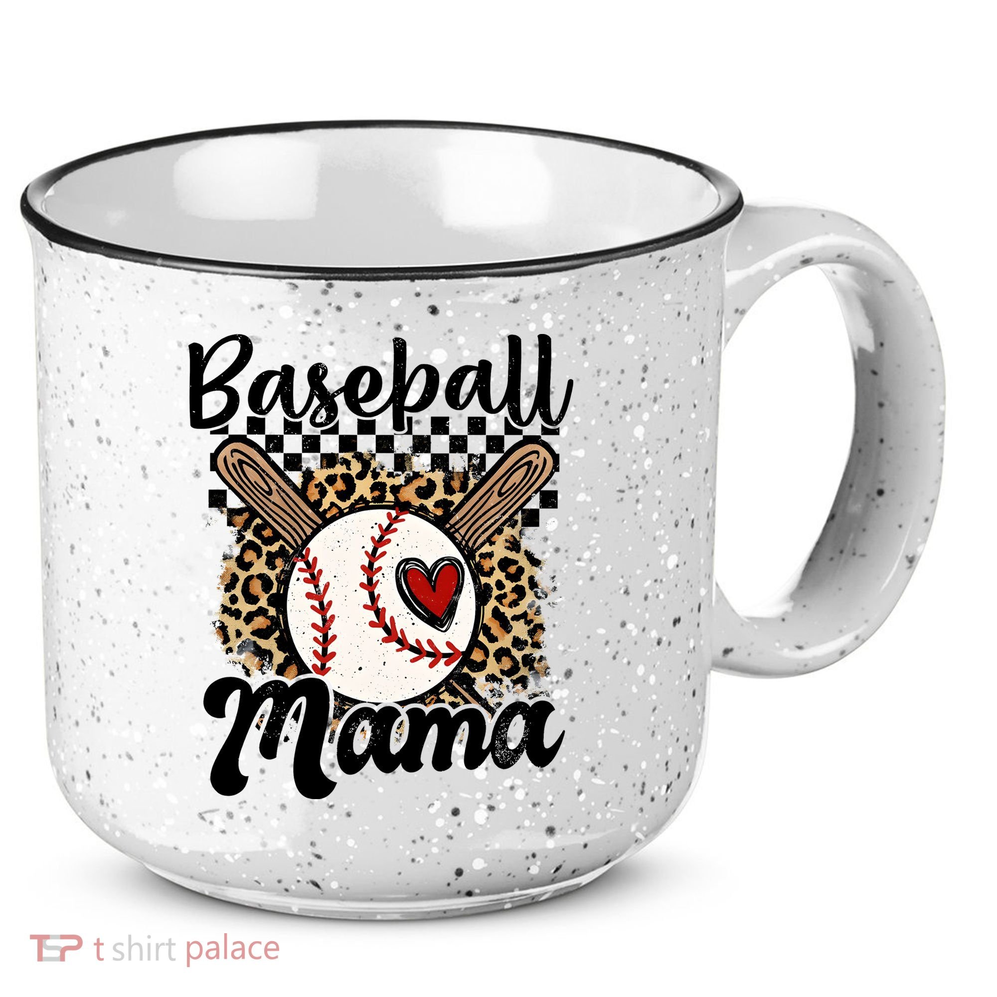 Baseball Mama Baseball Mom Family Funny 15oz Campfire Ceramic Mug
