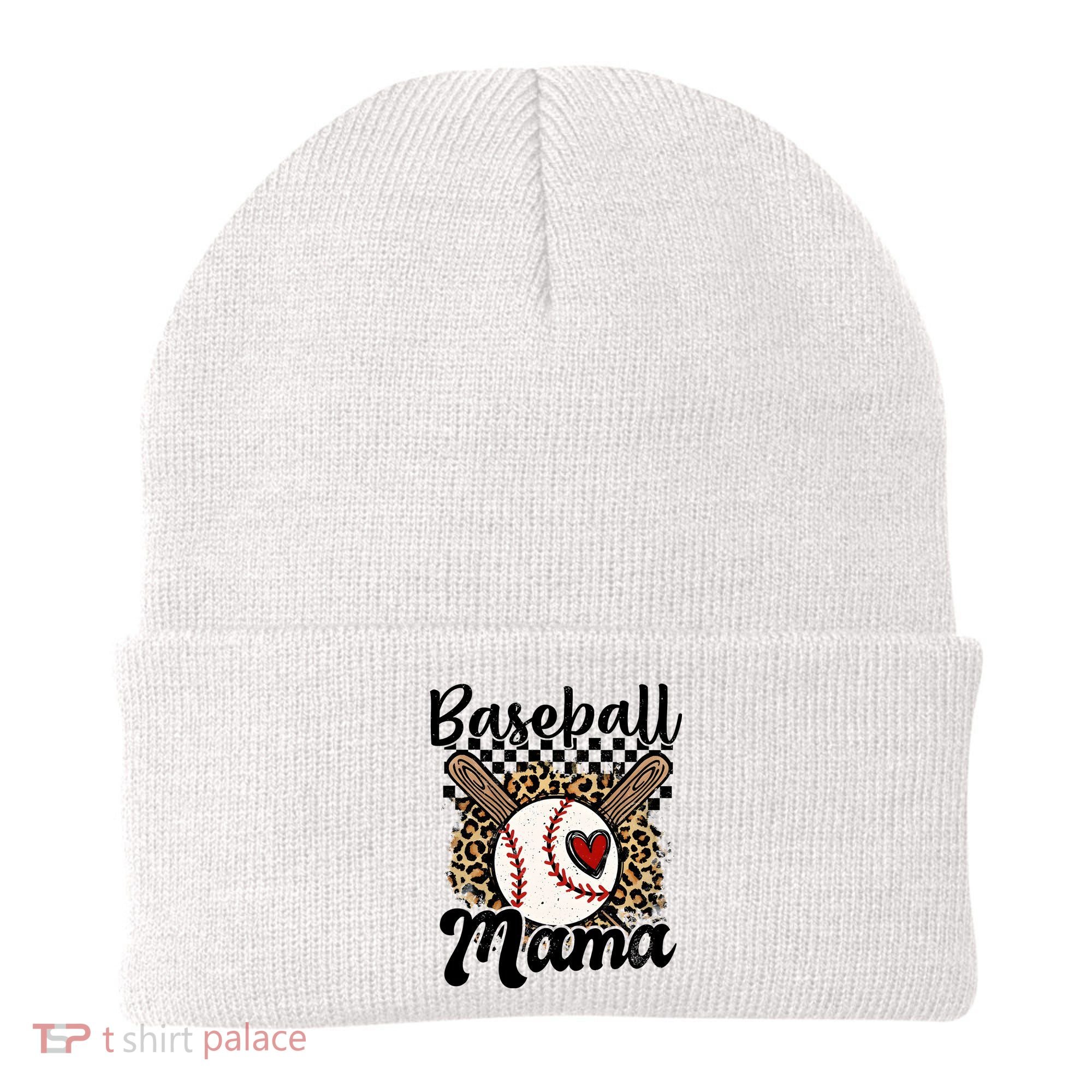 Baseball Mama Baseball Mom Family Funny Beanie
