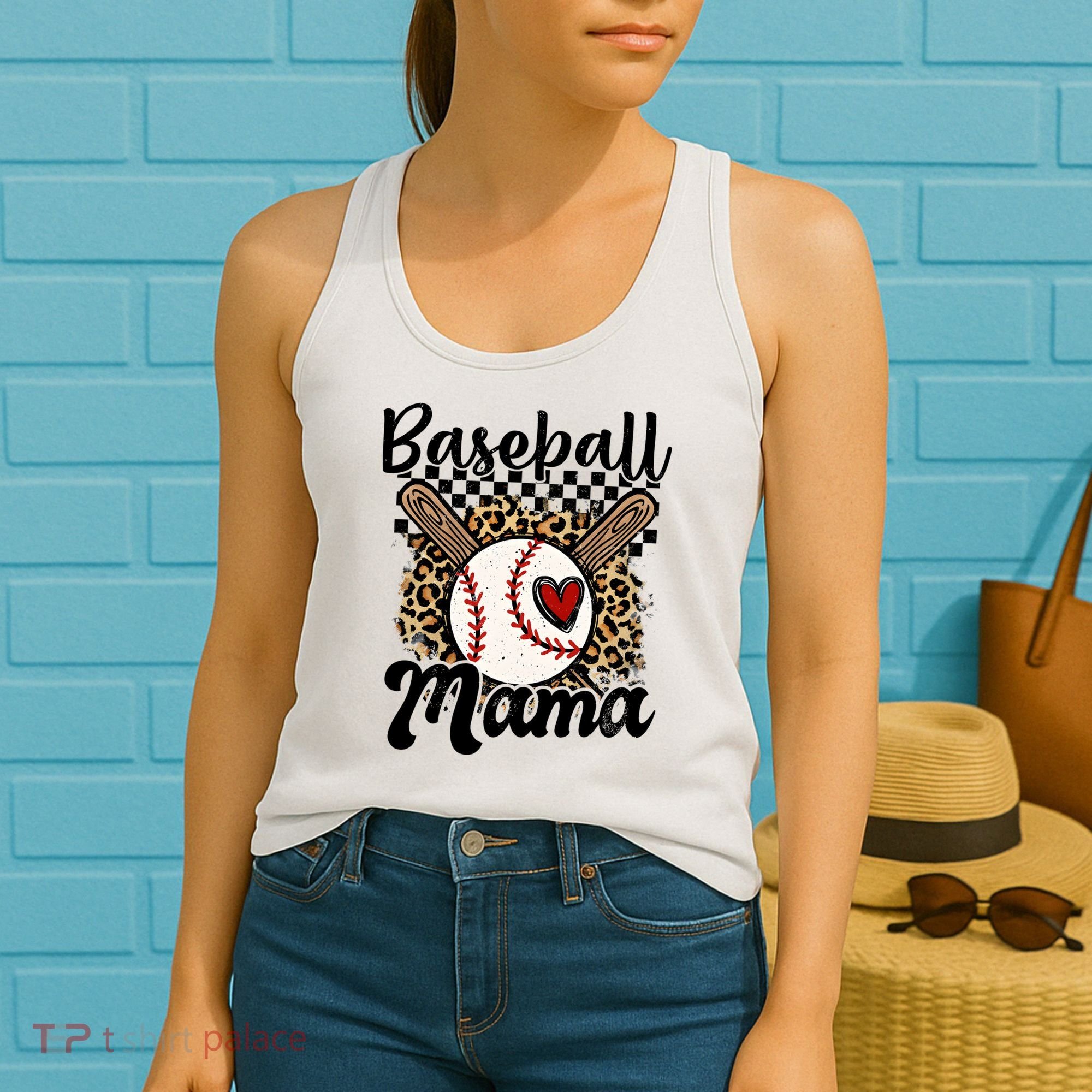 Baseball Mama Baseball Mom Family Funny Women's Tank Top
