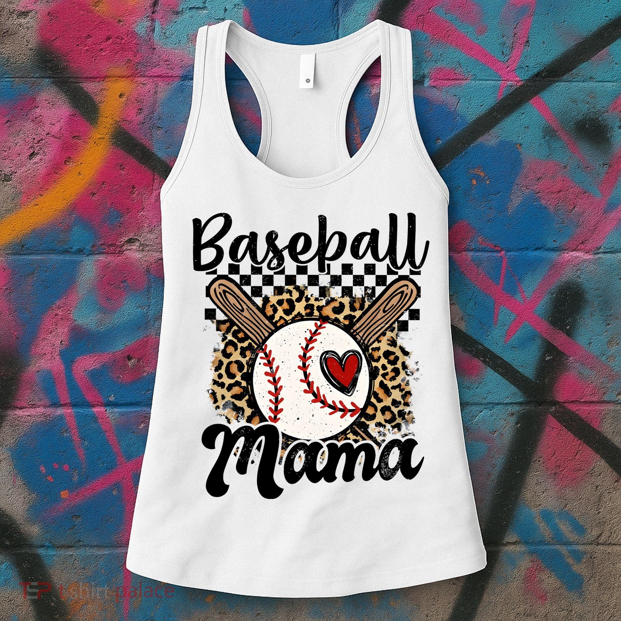Baseball Mama Baseball Mom Family Funny Women's Tank Top