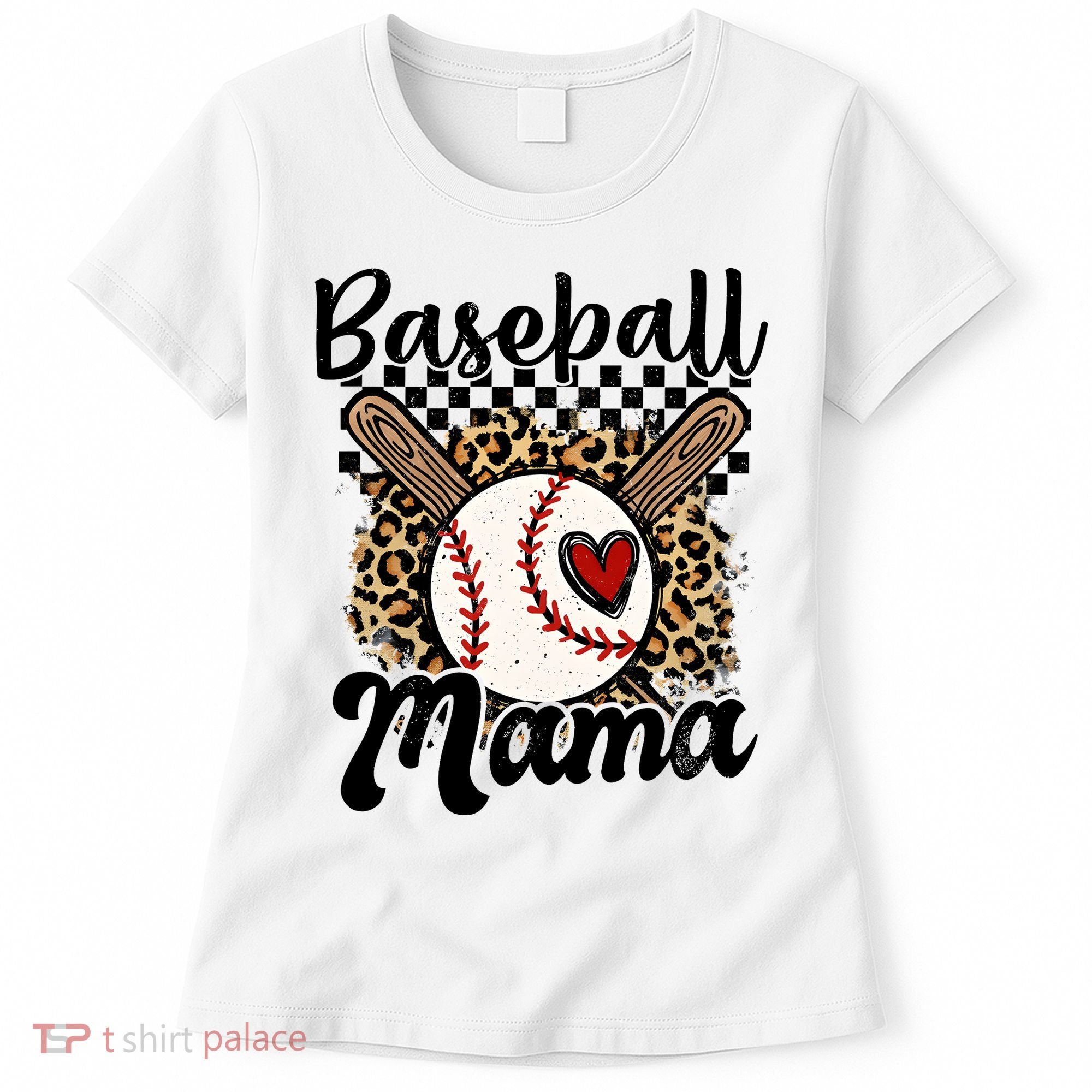 Baseball Mama Baseball Mom Family Funny Women's T-Shirt