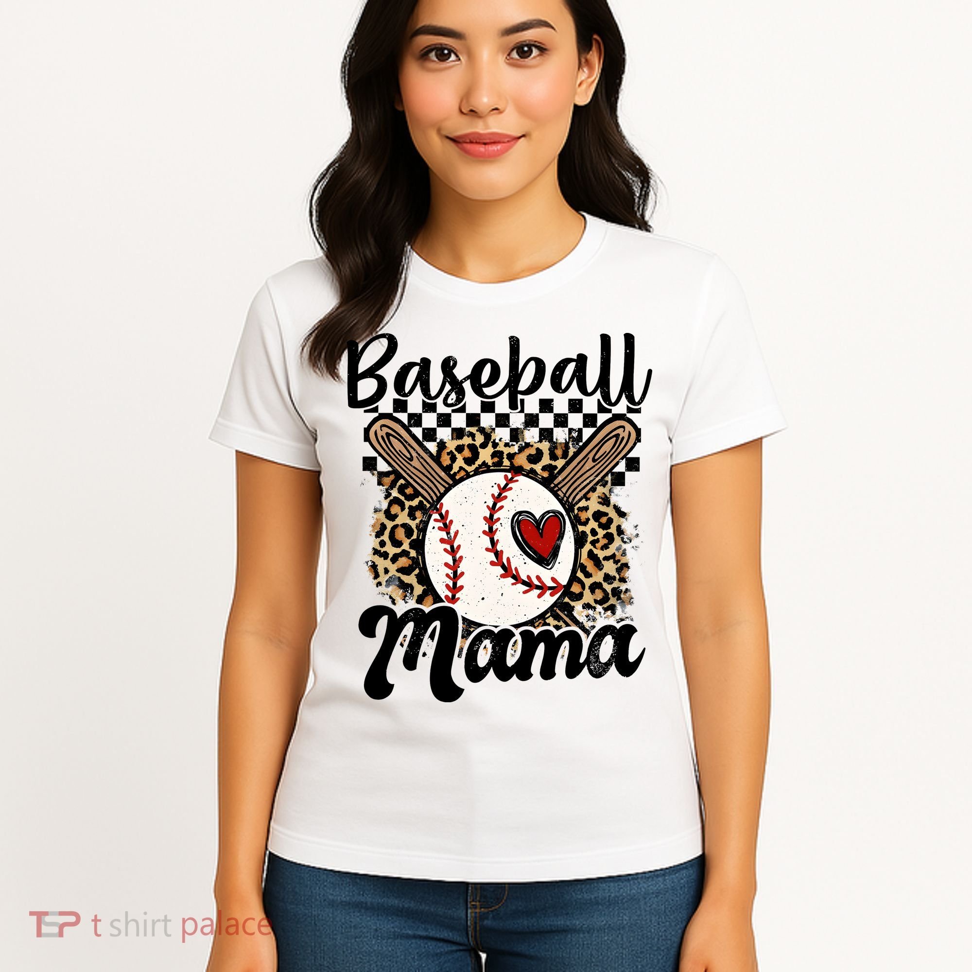 Baseball Mama Baseball Mom Family Funny Women's T-Shirt