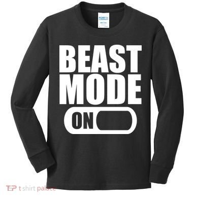 Beast Mode Kids Long Sleeve Shirt