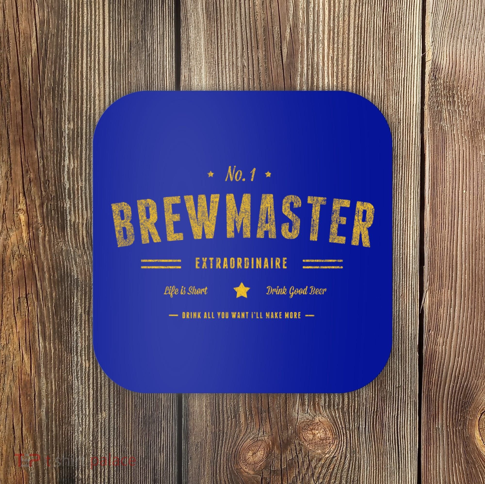 Brew Master Beer Brewing Homebrew Gift For Brewer Brewmaster Cool Gift Coaster