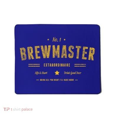 Brew Master Beer Brewing Homebrew Gift For Brewer Brewmaster Cool Gift Mousepad