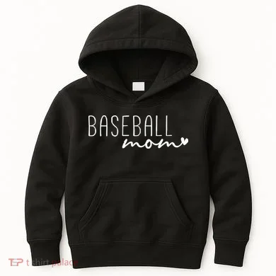 Baseball Mom Kids Hoodie