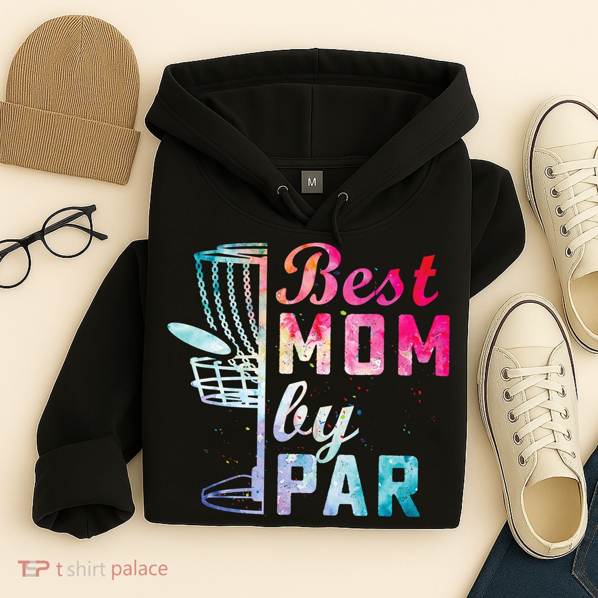 Best Mom By Par Disc Golf Frisbee Golfer Cool Hoodie