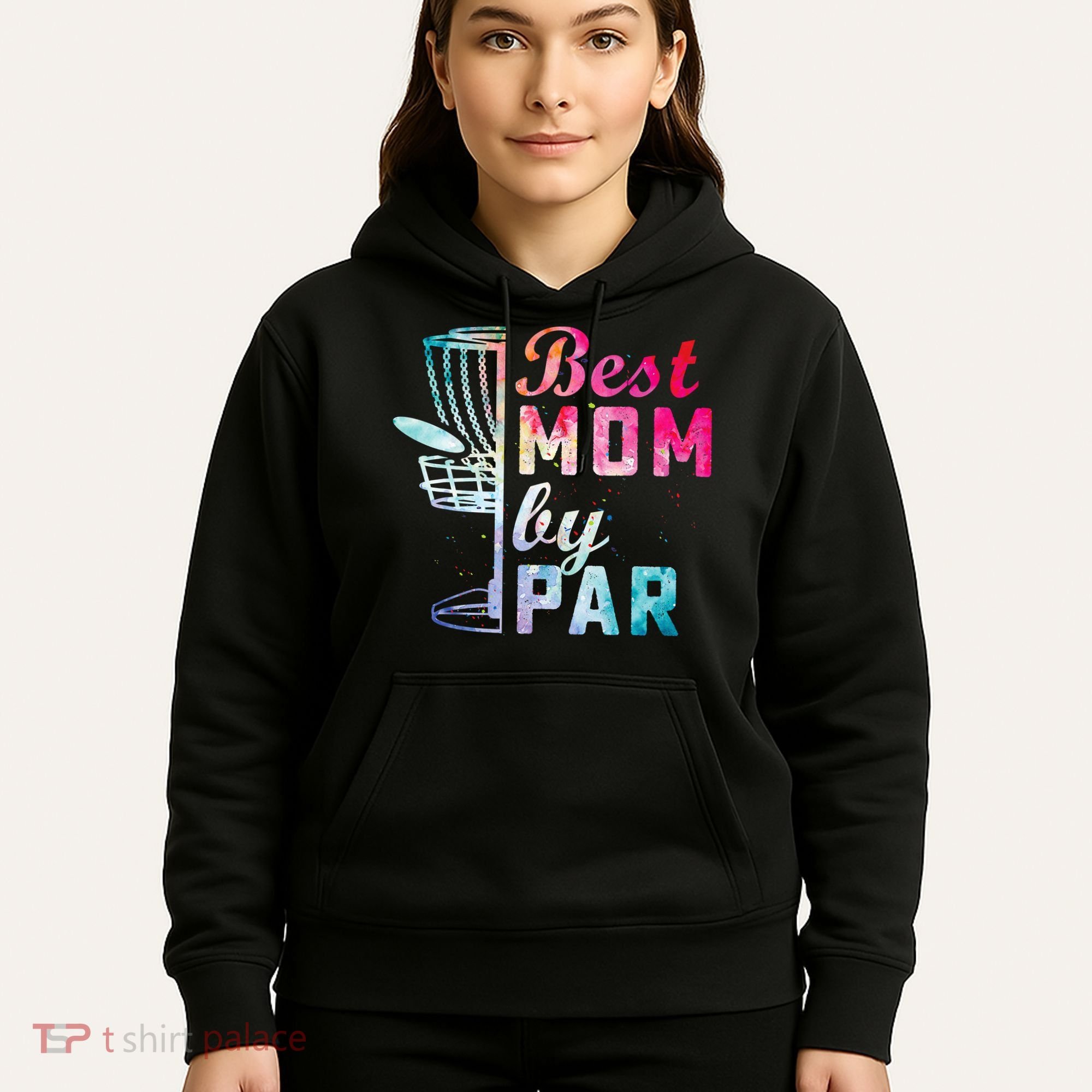 Best Mom By Par Disc Golf Frisbee Golfer Cool Hoodie