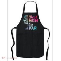Best Mom By Par Disc Golf Frisbee Golfer Cool Apron thumb 0