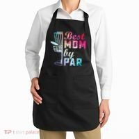 Best Mom By Par Disc Golf Frisbee Golfer Cool Apron thumb 2