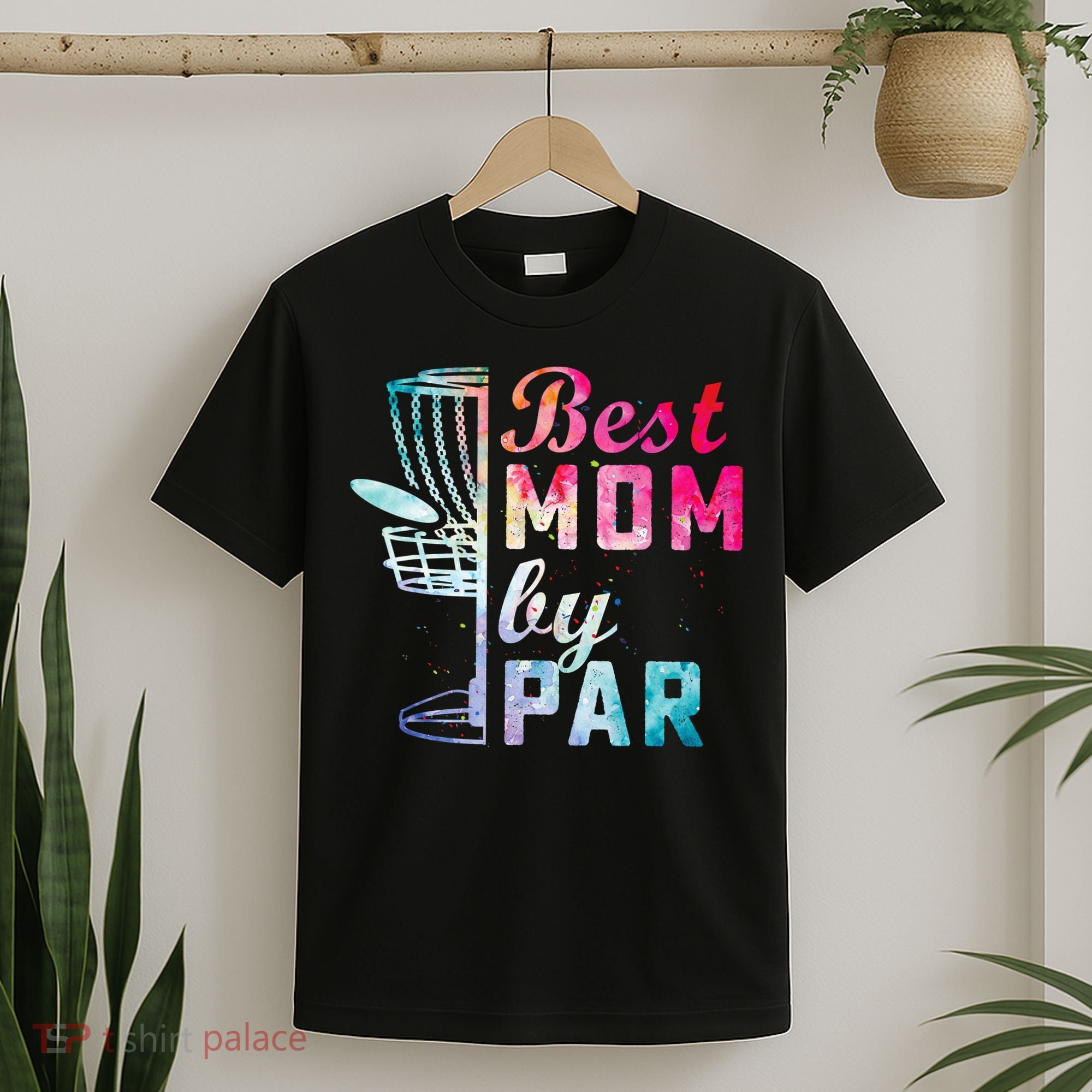 Best Mom By Par Disc Golf Frisbee Golfer Cool T-Shirt