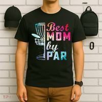 Best Mom By Par Disc Golf Frisbee Golfer Cool T-Shirt thumb 6