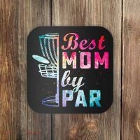 Best Mom By Par Disc Golf Frisbee Golfer Cool Coaster thumb 0