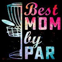 Best Mom By Par Disc Golf Frisbee Golfer Cool Women's Hoodie thumb 2