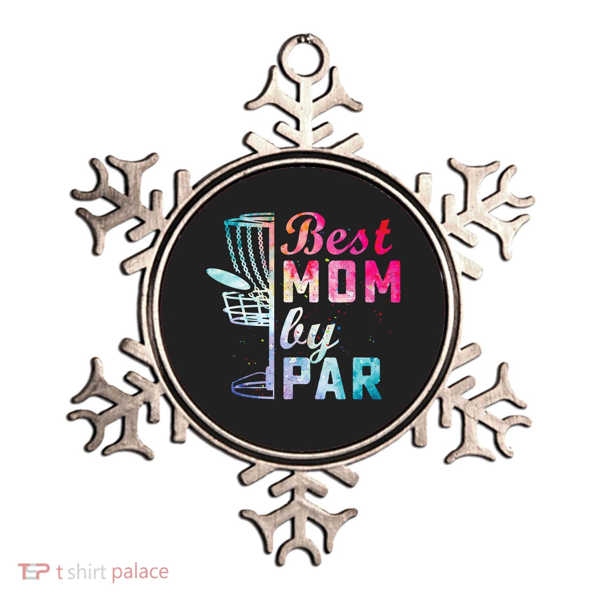 Best Mom By Par Disc Golf Frisbee Golfer Cool Ornament