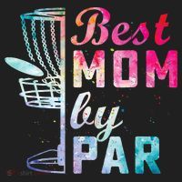 Best Mom By Par Disc Golf Frisbee Golfer Cool Hat thumb 2