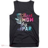 Best Mom By Par Disc Golf Frisbee Golfer Cool Tank Top thumb 0