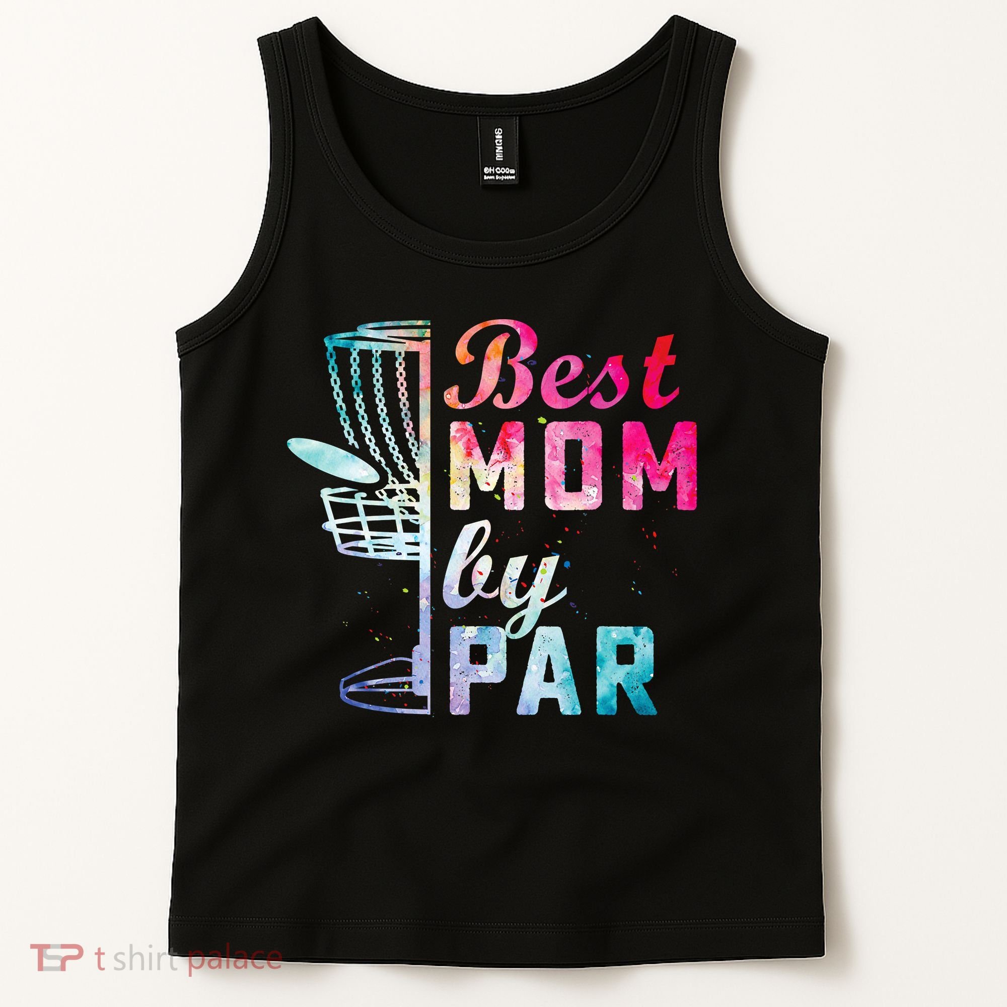 Best Mom By Par Disc Golf Frisbee Golfer Cool Tank Top