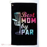 Best Mom By Par Disc Golf Frisbee Golfer Cool Golf Towel thumb 0