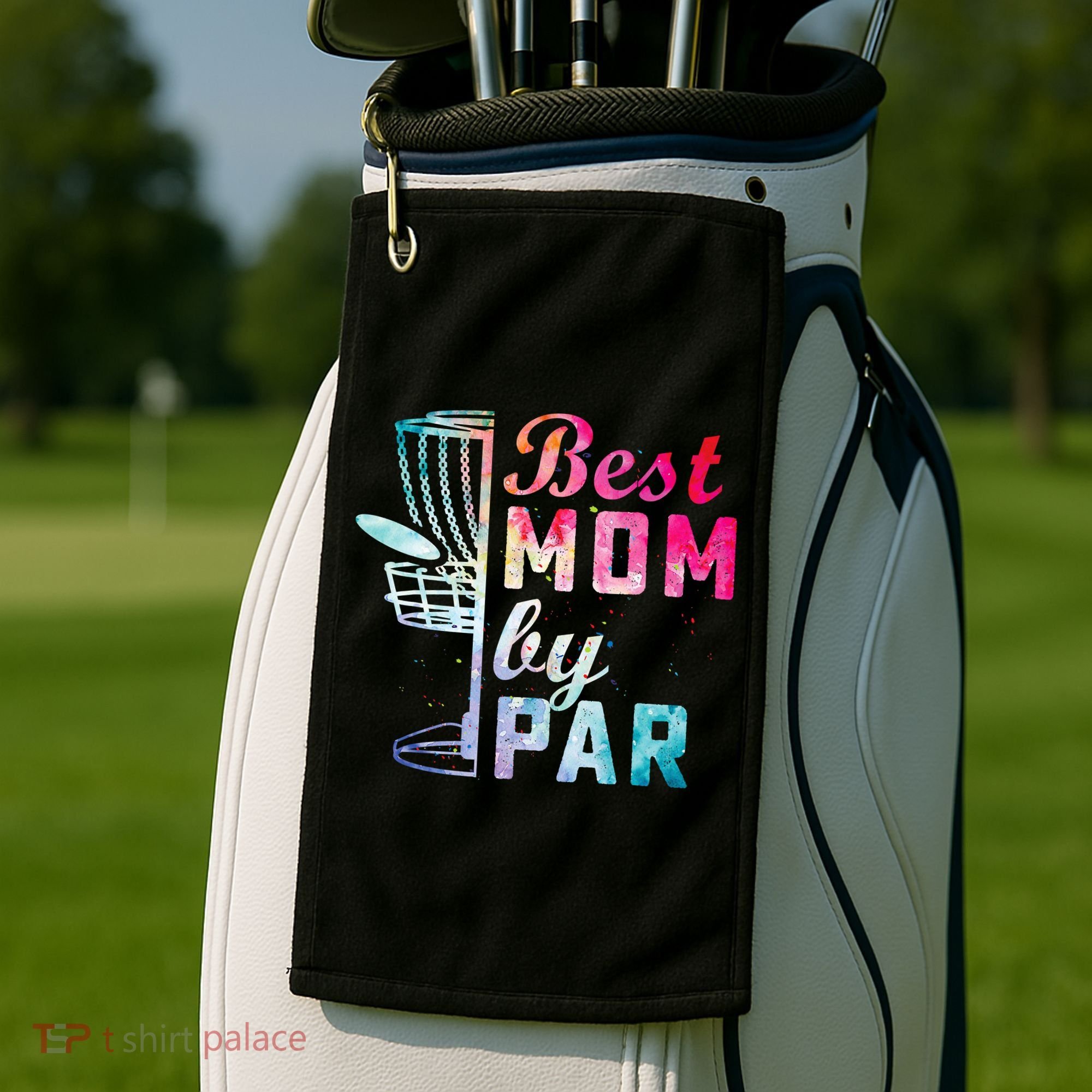 Best Mom By Par Disc Golf Frisbee Golfer Cool Golf Towel