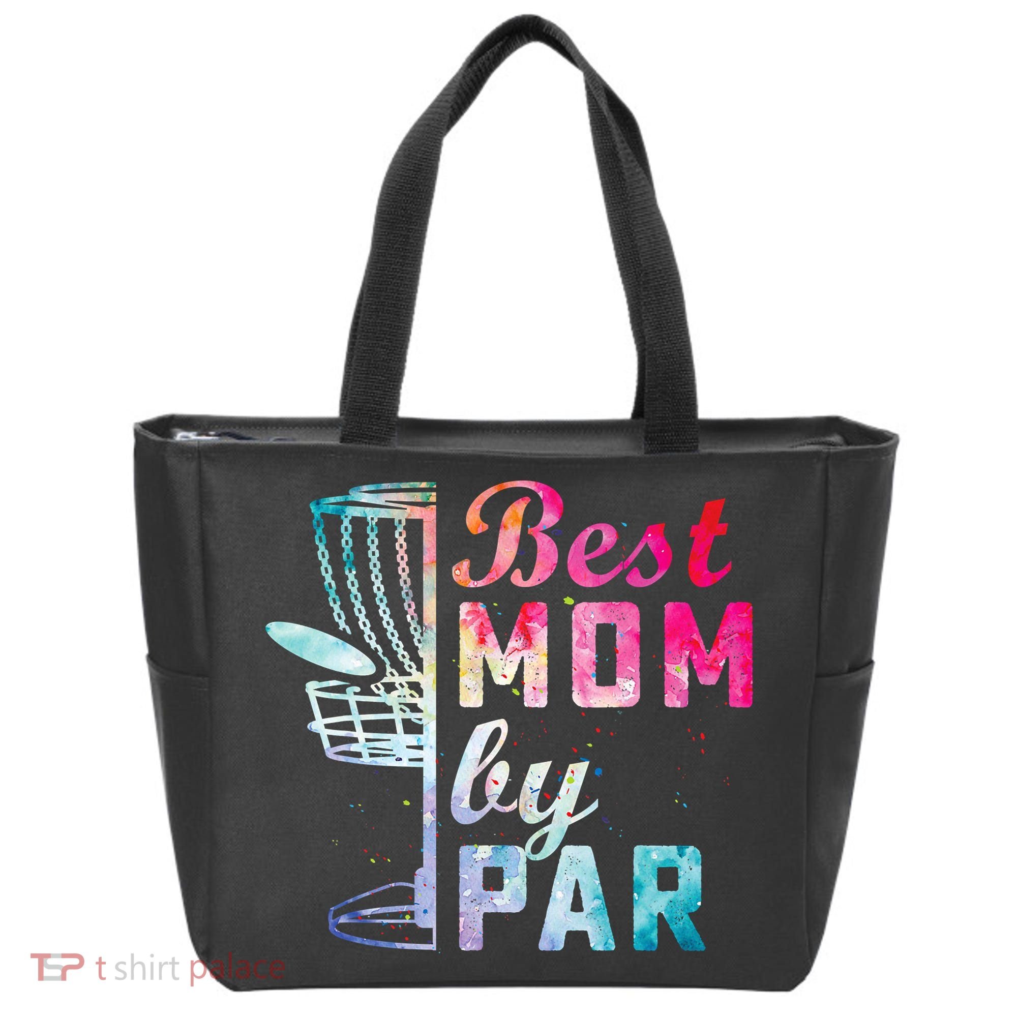 Best Mom By Par Disc Golf Frisbee Golfer Cool Tote Bag